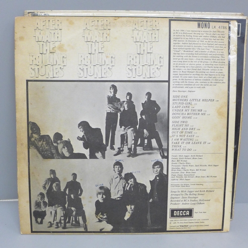 669 - Three early The Rolling Stones LP records, After Math, first and second albums (LK4605 1A/5A pressin... 