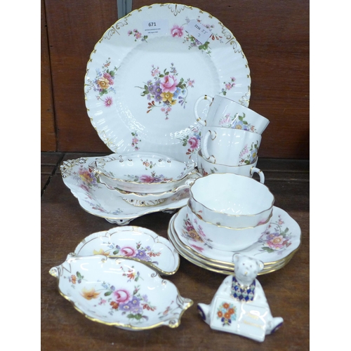 671 - Royal Crown Derby derby Posies pattern china