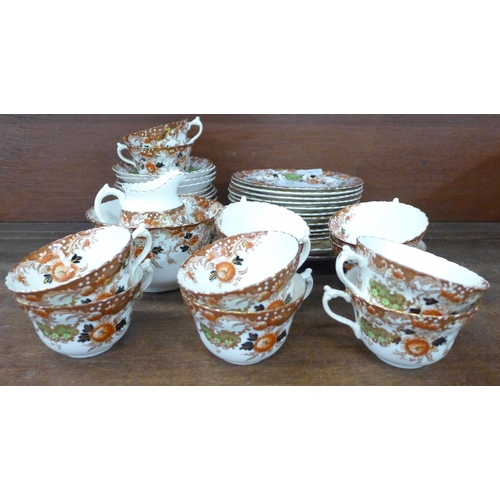 676 - A Baker Brothers Meir China Edwardian part tea set