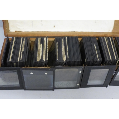 680 - A box of magic lantern slides, engineering related with views of castings, etc.