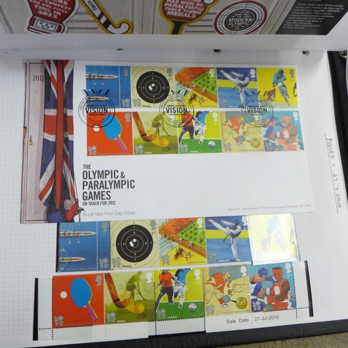 685A - Stamps; Great Britain 1999-2010 collection of commemorative issues in three albums, most issues pres... 