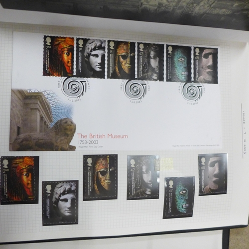 685A - Stamps; Great Britain 1999-2010 collection of commemorative issues in three albums, most issues pres... 