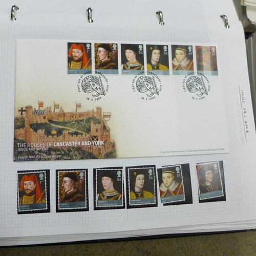 685A - Stamps; Great Britain 1999-2010 collection of commemorative issues in three albums, most issues pres... 