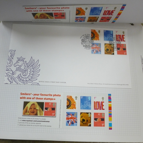 685A - Stamps; Great Britain 1999-2010 collection of commemorative issues in three albums, most issues pres... 