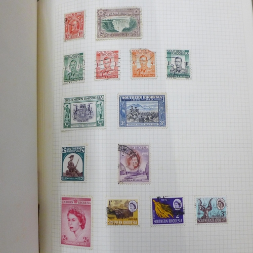 691 - A box of mixed stamps and First Day Covers; a SG Great Britain Commemorative Stamps album, Chinese T... 