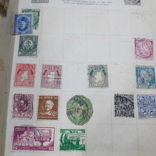 691 - A box of mixed stamps and First Day Covers; a SG Great Britain Commemorative Stamps album, Chinese T... 