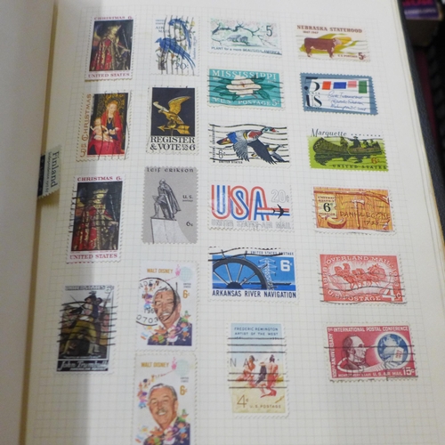 691 - A box of mixed stamps and First Day Covers; a SG Great Britain Commemorative Stamps album, Chinese T... 