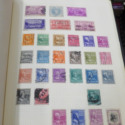 691 - A box of mixed stamps and First Day Covers; a SG Great Britain Commemorative Stamps album, Chinese T... 