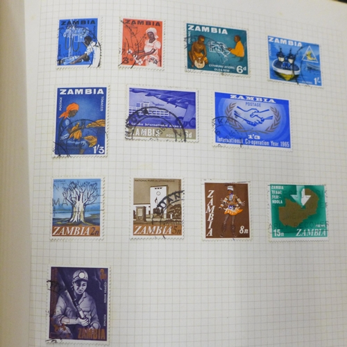 691 - A box of mixed stamps and First Day Covers; a SG Great Britain Commemorative Stamps album, Chinese T... 