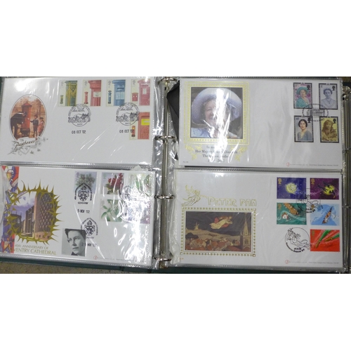 696 - Stamps; Great Britain 2001-2009 three albums of first day covers, 180+ in total, all are luxury type... 