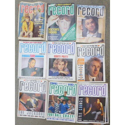 699 - Record Mirror magazines for 1984, issue for 22nd Sept missing (51)