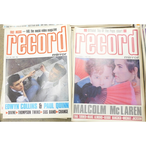 699 - Record Mirror magazines for 1984, issue for 22nd Sept missing (51)