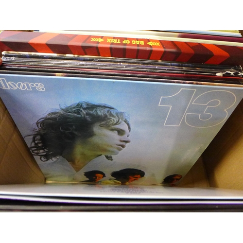 701 - 46 modern re-issue LP records, rock and pop including Roger Waters, David Bowie, Kylie Minogue, Moby... 