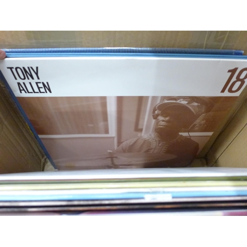 701 - 46 modern re-issue LP records, rock and pop including Roger Waters, David Bowie, Kylie Minogue, Moby... 