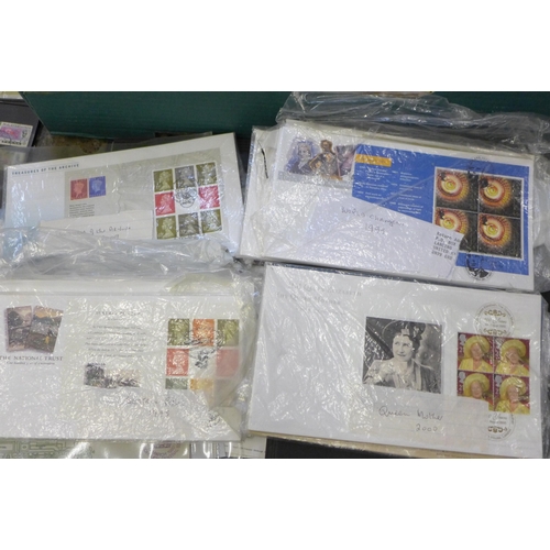 705 - A large box with varied ranges of stamps on cards from Netherlands, Malaya, Hong Kong, Greece, Thail... 