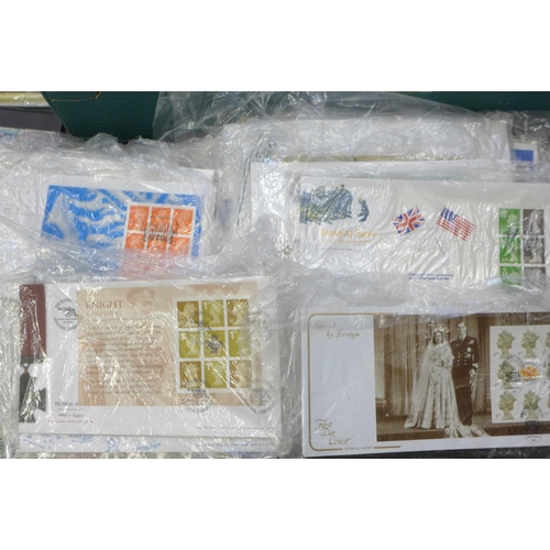 705 - A large box with varied ranges of stamps on cards from Netherlands, Malaya, Hong Kong, Greece, Thail... 