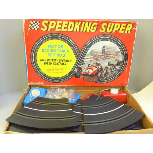 723 - A Clifford Series Speedking Super Motor Racing track, set No 3