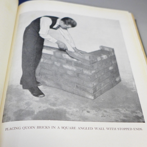 747 - Three volumes of The Modern Bricklayer, new and revised edition reprinted in March 1948