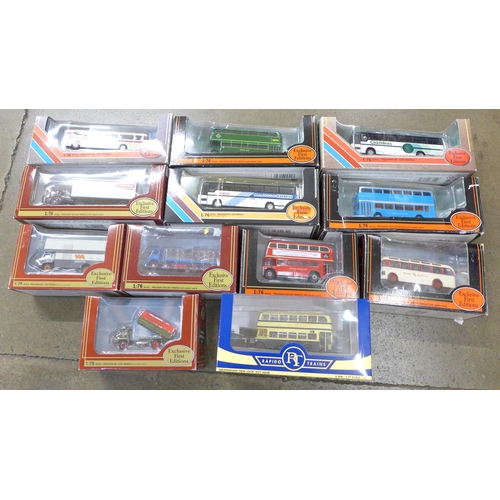 754 - A collection of EFE coaches and buses, boxed