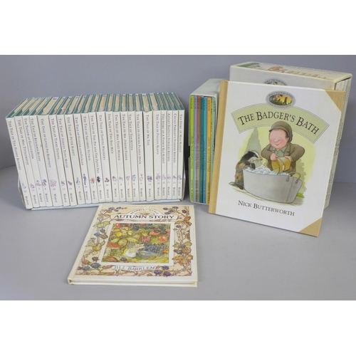 755 - A collection of children's books - Percy The Park Keeper, Flower Fairies, Beatrix Potter set and a B... 