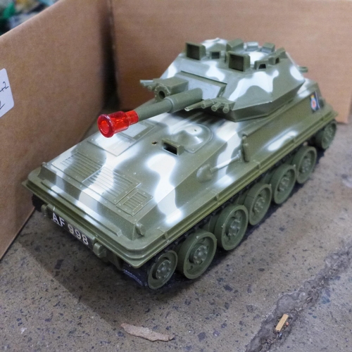 771 - A quantity of military die-cast model vehicles, predominantly Dinky and 3x Shado 2