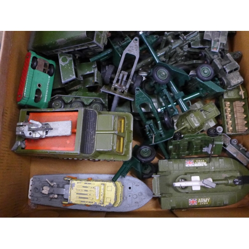 771 - A quantity of military die-cast model vehicles, predominantly Dinky and 3x Shado 2