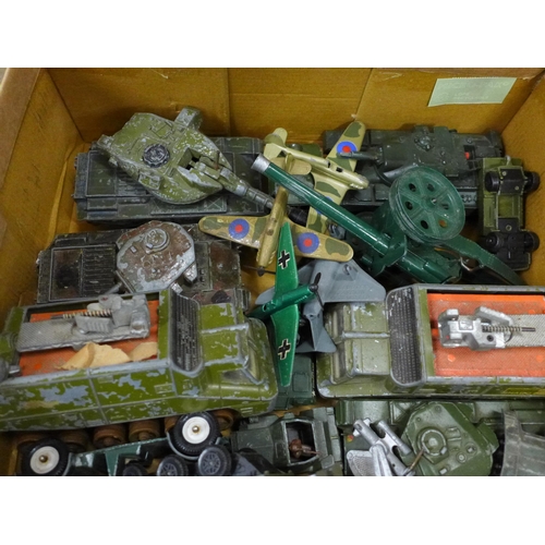 771 - A quantity of military die-cast model vehicles, predominantly Dinky and 3x Shado 2