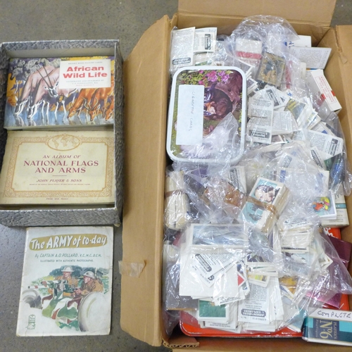 772 - A large quantity of cigarette cards and some tea cards