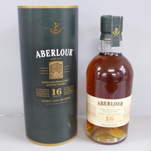 778 - A bottle of Aberlour Highland single malt scotch whisky, 16 Years Old, boxed