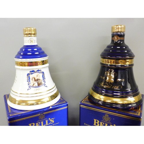 785 - Two Bell's Old Scotch Whisky decanters, boxed