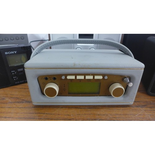 2083 - A quantity of assorted radios including an Evoke F3 Bluetooth radio, a Roberts Revival Uno BT DAB+/F... 