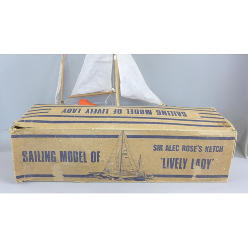 793 - A Bowman Jenkins Lively Lady pond yacht, boxed