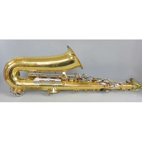 801 - A cased Vito saxophone