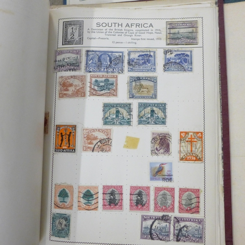 811 - Stamps; three albums of general world stamps