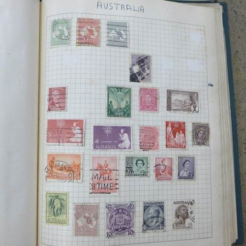 811 - Stamps; three albums of general world stamps