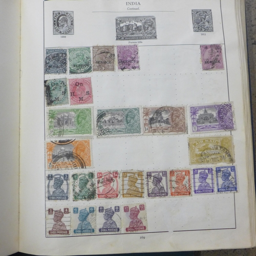 811 - Stamps; three albums of general world stamps