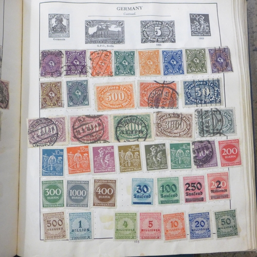 811 - Stamps; three albums of general world stamps