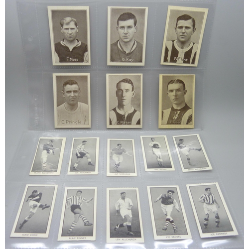 823 - Football cards, sets and part sets, Nelson Lee Library 1921-22 soccer star supplements (5); Adventur... 