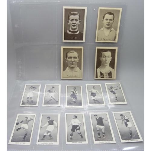 823 - Football cards, sets and part sets, Nelson Lee Library 1921-22 soccer star supplements (5); Adventur... 