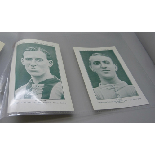 823 - Football cards, sets and part sets, Nelson Lee Library 1921-22 soccer star supplements (5); Adventur... 