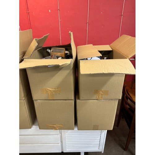 261 - Four boxes of mixed novelty teapots