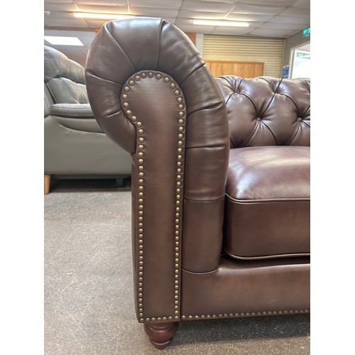 1301 - Allington 2 Seater Brown Leather Sofa , Original RRP £1416.66 + Vat (4210-6) *This lot is subject to... 