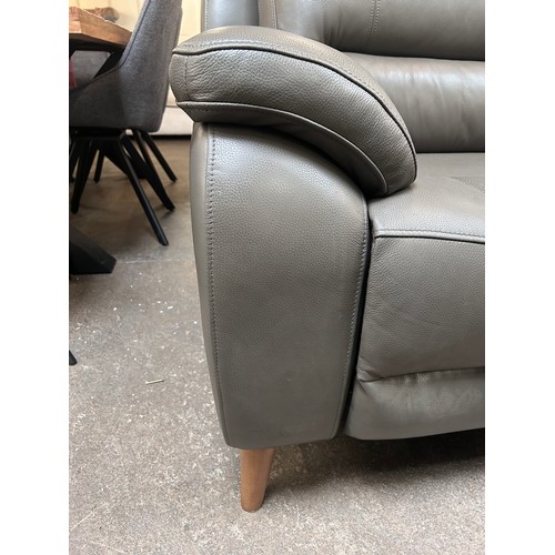 1302 - Ava Leather 2.5 Seater Storm Grey, Original RRP £983.33 + Vat (4210-8) *This lot is subject to Vat