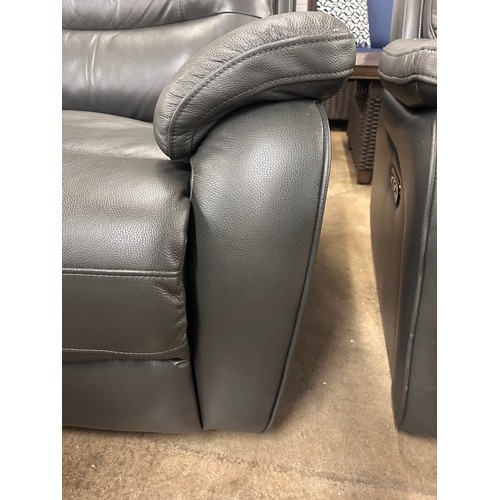 1404 - Fletcher Leather Power Recliner, Original RRP £624.99 + Vat (4210-11) *This lot is subject to Vat