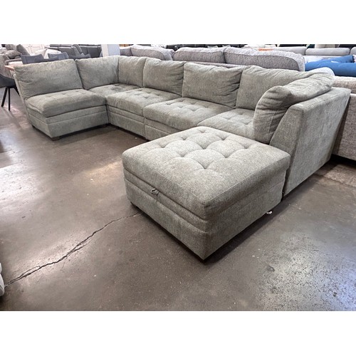 1414 - Tisdale 6 piece Modular Sectional  Light Grey Sofa , Original RRP £1166.66 + Vat (4210-24) *This lot... 