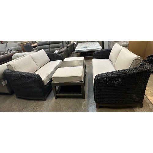 1434 - Agio Cameron 3 piece Seating Set, (damaged) Original RRP £833.32 + Vat (4210-3) *This lot is subject... 