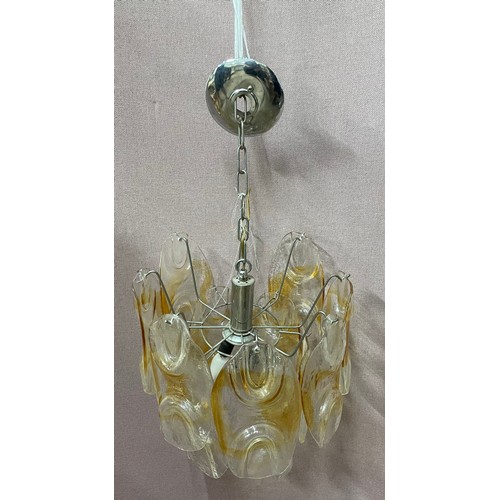 318 - A studio glass ceiling light