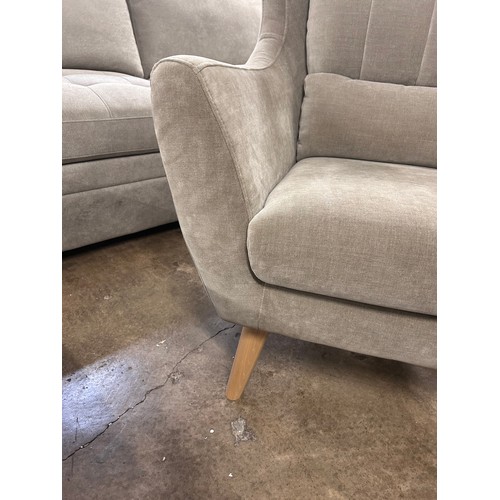 1407 - A grey upholstered Rosie armchair