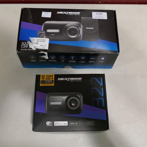 6100 - Nextbase 322Gw Dash Cam (330-23) *This lot is subject to VAT