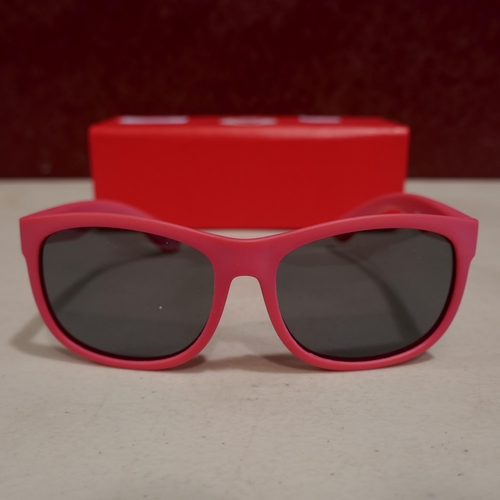 6108 - A pair of neon pink Silverback childs sunglasses with hard case